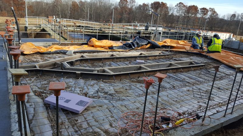 Preparing for Concrete - Headworks Building